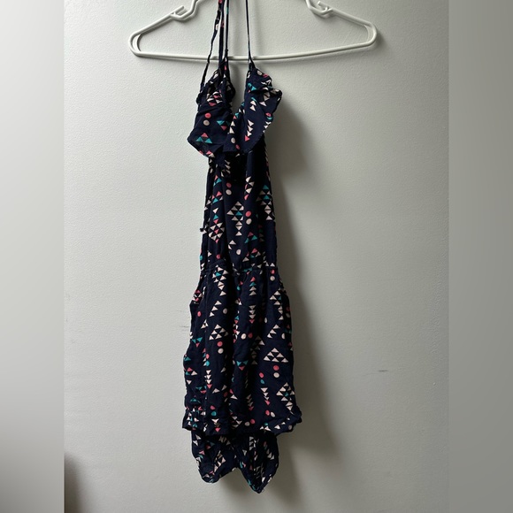 Charlotte Russe Triangle Design Child Size Large Navy Blue Romper - Picture 2 of 4